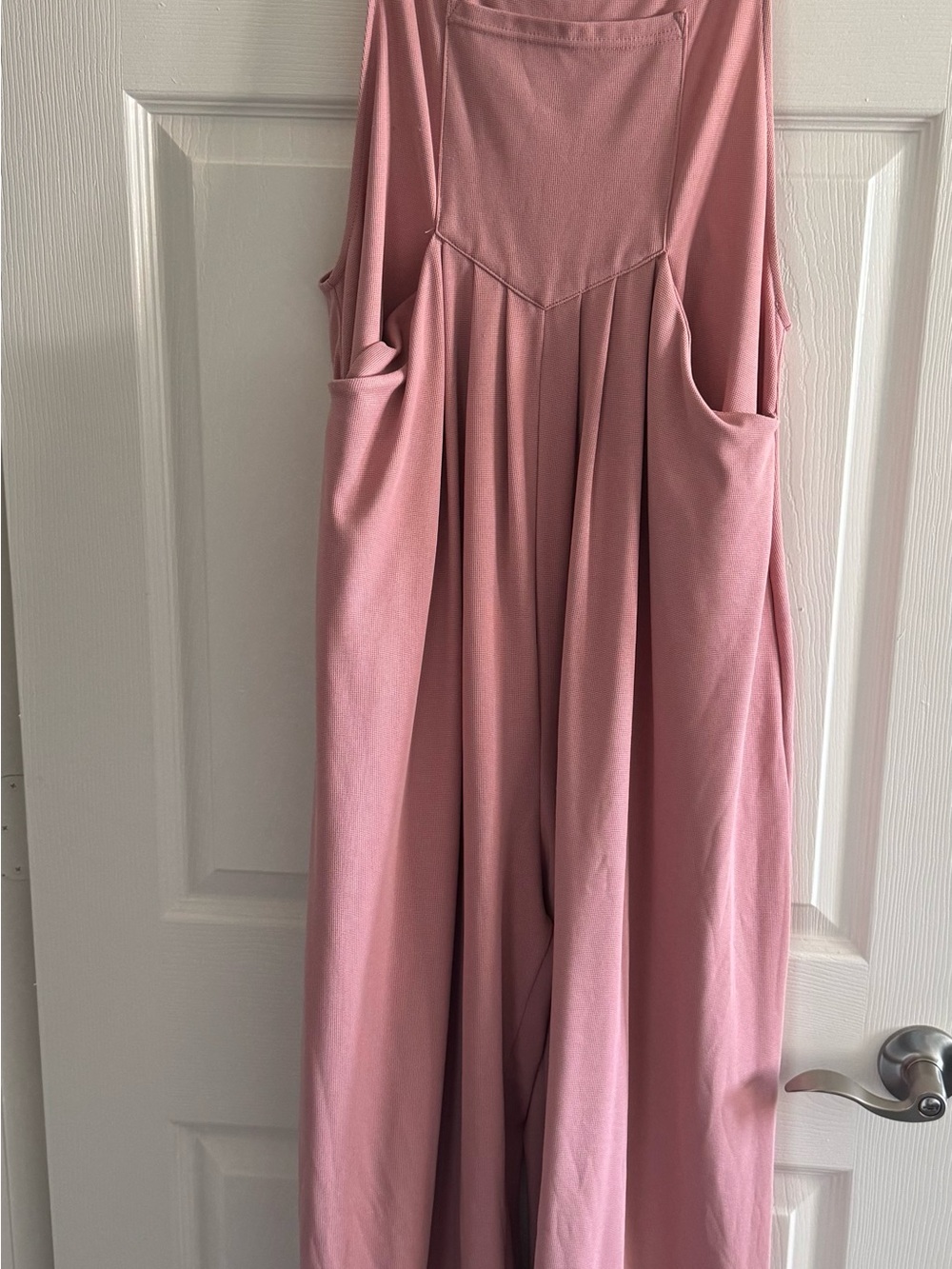 HALARA Dusty Rose Wide Leg Jumpsuit/Overalls with Pockets